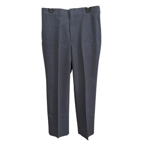 Mens Imperial By Haggar 34x30 Blue Wool Blend Dress Pants Office Professional - Picture 1 of 7